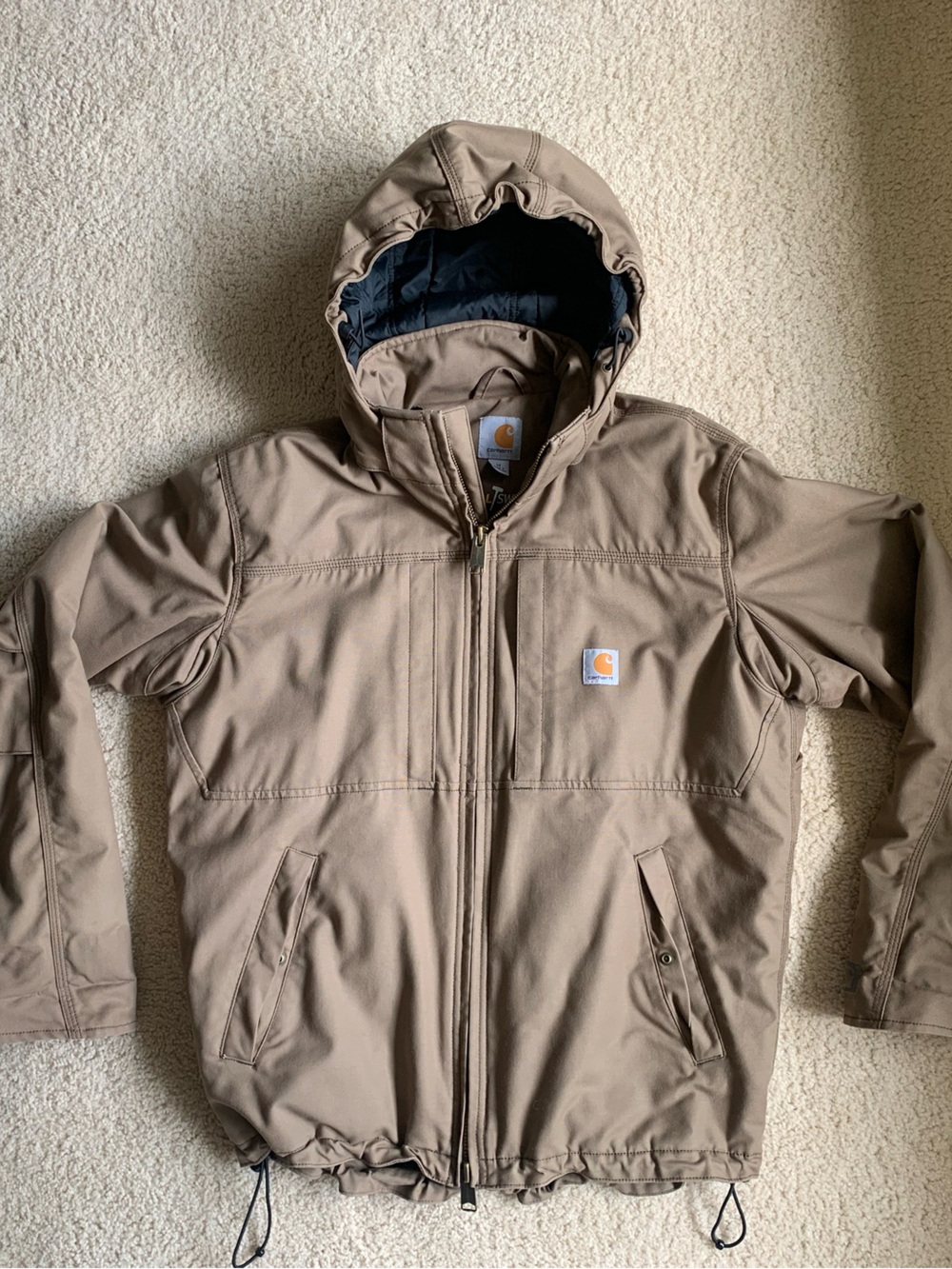 Carhartt Brown Hooded Work Jacket